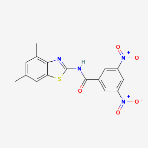 N-(4,6-dimethyl-1,3-benzothiazol-2-yl)-3,5-dinitrobenzamide