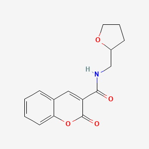 molecular formula C15H15NO4 B4902060 2-oxo-N-(tetrahydro-2-furanylmethyl)-2H-chromene-3-carboxamide 