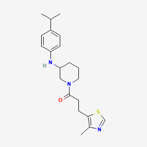 N-(4-isopropylphenyl)-1-[3-(4-methyl-1,3-thiazol-5-yl)propanoyl]-3-piperidinamine