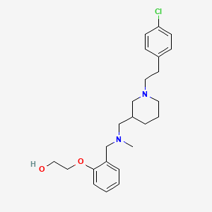 2-(2-{[({1-[2-(4-chlorophenyl)ethyl]-3-piperidinyl}methyl)(methyl)amino]methyl}phenoxy)ethanol