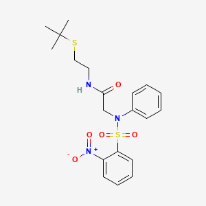 N~1~-[2-(tert-butylthio)ethyl]-N~2~-[(2-nitrophenyl)sulfonyl]-N~2~-phenylglycinamide