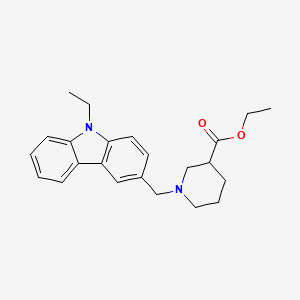 Ethyl 1-[(9-ethylcarbazol-3-yl)methyl]piperidine-3-carboxylate