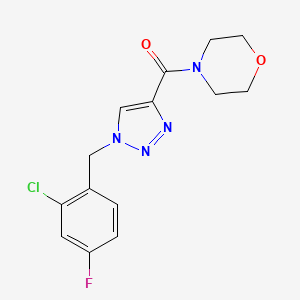 4-{[1-(2-chloro-4-fluorobenzyl)-1H-1,2,3-triazol-4-yl]carbonyl}morpholine