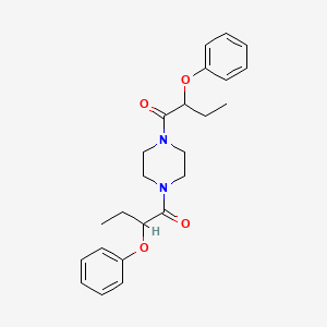 molecular formula C24H30N2O4 B4902149 2-PHENOXY-1-[4-(2-PHENOXYBUTANOYL)PIPERAZINO]-1-BUTANONE 