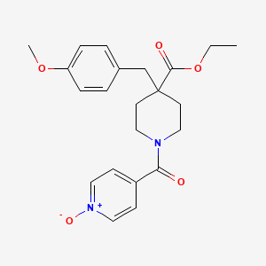 ethyl 4-(4-methoxybenzyl)-1-(1-oxidoisonicotinoyl)-4-piperidinecarboxylate