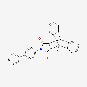 17-(4-biphenylyl)-1-methyl-17-azapentacyclo[6.6.5.0~2,7~.0~9,14~.0~15,19~]nonadeca-2,4,6,9,11,13-hexaene-16,18-dione