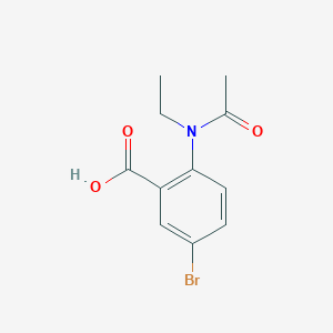 molecular formula C11H12BrNO3 B4902191 2-[acetyl(ethyl)amino]-5-bromobenzoic acid 