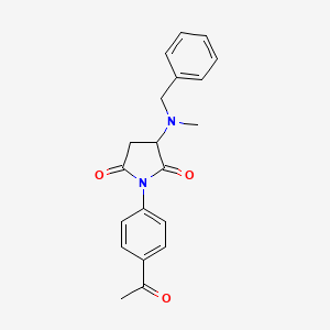 1-(4-acetylphenyl)-3-[benzyl(methyl)amino]-2,5-pyrrolidinedione