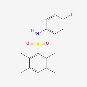 molecular formula C16H18INO2S B4902240 N-(4-iodophenyl)-2,3,5,6-tetramethylbenzenesulfonamide 