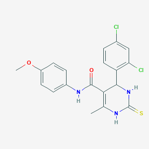 4-(2,4-dichlorophenyl)-N-(4-methoxyphenyl)-6-methyl-2-thioxo-1,2,3,4-tetrahydropyrimidine-5-carboxamide