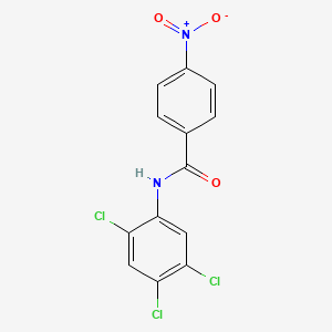 molecular formula C13H7Cl3N2O3 B4902311 4-nitro-N-(2,4,5-trichlorophenyl)benzamide 