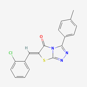 6-(2-chlorobenzylidene)-3-(4-methylphenyl)[1,3]thiazolo[2,3-c][1,2,4]triazol-5(6H)-one