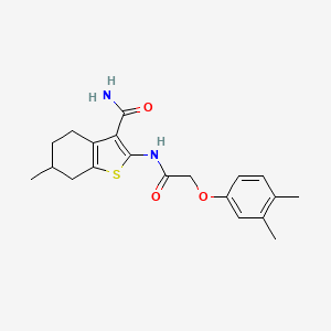 2-{[(3,4-dimethylphenoxy)acetyl]amino}-6-methyl-4,5,6,7-tetrahydro-1-benzothiophene-3-carboxamide