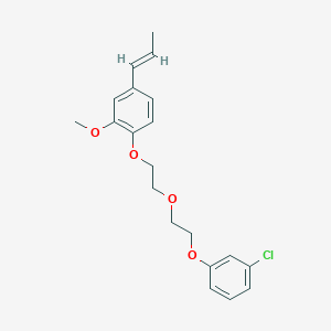 1-[2-[2-(3-chlorophenoxy)ethoxy]ethoxy]-2-methoxy-4-[(E)-prop-1-enyl]benzene