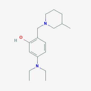 molecular formula C17H28N2O B4902405 5-(diethylamino)-2-[(3-methyl-1-piperidinyl)methyl]phenol 