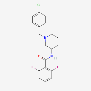 molecular formula C19H19ClF2N2O B4902432 N-[1-(4-chlorobenzyl)-3-piperidinyl]-2,6-difluorobenzamide 