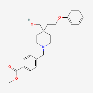 methyl 4-{[4-(hydroxymethyl)-4-(2-phenoxyethyl)-1-piperidinyl]methyl}benzoate