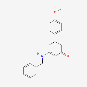 3-(Benzylamino)-5-(4-methoxyphenyl)cyclohex-2-en-1-one