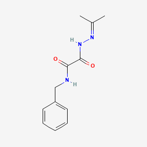 N-benzyl-N'-(propan-2-ylideneamino)oxamide