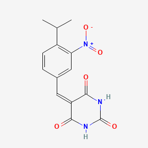 5-[(3-Nitro-4-propan-2-ylphenyl)methylidene]-1,3-diazinane-2,4,6-trione