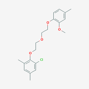 molecular formula C20H25ClO4 B4902500 1-Chloro-2-[2-[2-(2-methoxy-4-methylphenoxy)ethoxy]ethoxy]-3,5-dimethylbenzene 