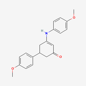 5-(4-Methoxyphenyl)-3-[(4-methoxyphenyl)amino]cyclohex-2-en-1-one