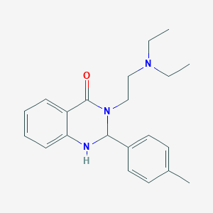 molecular formula C21H27N3O B4902539 3-[2-(diethylamino)ethyl]-2-(4-methylphenyl)-2,3-dihydro-4(1H)-quinazolinone 