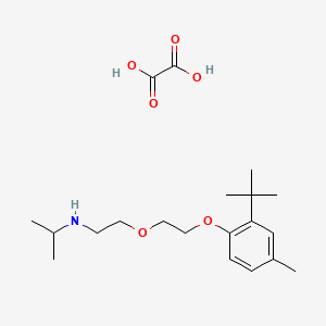 molecular formula C20H33NO6 B4902554 N-[2-[2-(2-tert-butyl-4-methylphenoxy)ethoxy]ethyl]propan-2-amine;oxalic acid 