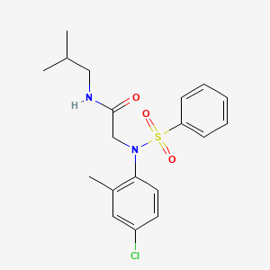 N~2~-(4-chloro-2-methylphenyl)-N~1~-isobutyl-N~2~-(phenylsulfonyl)glycinamide