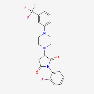 1-(2-Fluorophenyl)-3-{4-[3-(trifluoromethyl)phenyl]piperazin-1-yl}pyrrolidine-2,5-dione