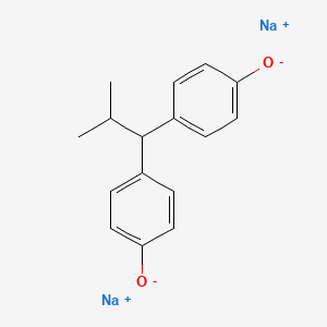 Disodium;4-[2-methyl-1-(4-oxidophenyl)propyl]phenolate