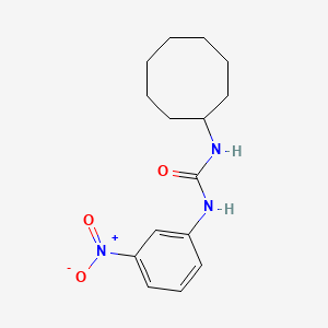 molecular formula C15H21N3O3 B4902599 N-cyclooctyl-N'-(3-nitrophenyl)urea 