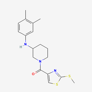 molecular formula C18H23N3OS2 B4902662 N-(3,4-dimethylphenyl)-1-{[2-(methylthio)-1,3-thiazol-4-yl]carbonyl}-3-piperidinamine 