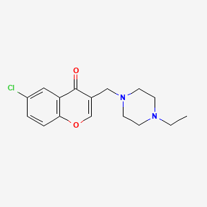 6-chloro-3-[(4-ethyl-1-piperazinyl)methyl]-4H-chromen-4-one