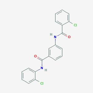 molecular formula C20H14Cl2N2O2 B4902701 2-chloro-N-[3-[(2-chlorophenyl)carbamoyl]phenyl]benzamide 