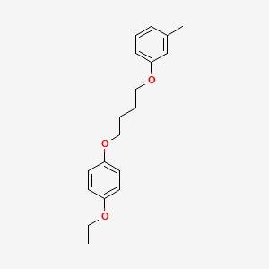 molecular formula C19H24O3 B4902715 1-Ethoxy-4-[4-(3-methylphenoxy)butoxy]benzene 