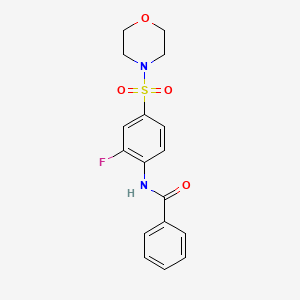 N-[2-fluoro-4-(4-morpholinylsulfonyl)phenyl]benzamide