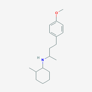 molecular formula C18H29NO B4902732 N-[4-(4-methoxyphenyl)butan-2-yl]-2-methylcyclohexan-1-amine 