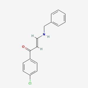 (E)-3-(benzylamino)-1-(4-chlorophenyl)prop-2-en-1-one