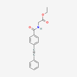 molecular formula C19H17NO3 B4902770 ethyl N-[4-(phenylethynyl)benzoyl]glycinate 