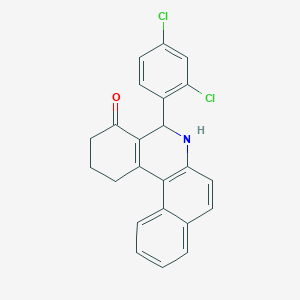 molecular formula C23H17Cl2NO B4902774 5-(2,4-dichlorophenyl)-2,3,5,6-tetrahydrobenzo[a]phenanthridin-4(1H)-one 