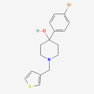 molecular formula C16H18BrNOS B4902808 4-(4-bromophenyl)-1-(3-thienylmethyl)-4-piperidinol 