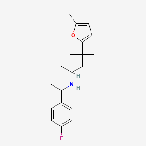 N-[1-(4-fluorophenyl)ethyl]-4-methyl-4-(5-methyl-2-furyl)-2-pentanamine