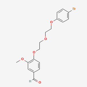 4-[2-[2-(4-Bromophenoxy)ethoxy]ethoxy]-3-methoxybenzaldehyde