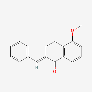 (2E)-5-METHOXY-2-(PHENYLMETHYLIDENE)-1,2,3,4-TETRAHYDRONAPHTHALEN-1-ONE