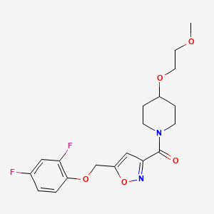 1-({5-[(2,4-difluorophenoxy)methyl]-3-isoxazolyl}carbonyl)-4-(2-methoxyethoxy)piperidine