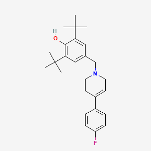 molecular formula C26H34FNO B4902937 2,6-di-tert-butyl-4-{[4-(4-fluorophenyl)-3,6-dihydro-1(2H)-pyridinyl]methyl}phenol 