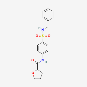 N-[4-(benzylsulfamoyl)phenyl]tetrahydrofuran-2-carboxamide