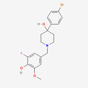 4-(4-bromophenyl)-1-(4-hydroxy-3-iodo-5-methoxybenzyl)-4-piperidinol