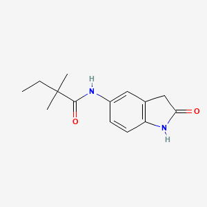 2,2-dimethyl-N-(2-oxo-2,3-dihydro-1H-indol-5-yl)butanamide